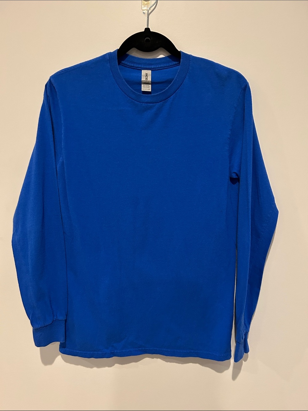 Gildan Men's Long Sleeve Crewneck Shirt - Blue